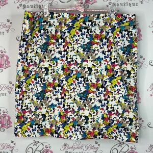 Jessica skirt flowers floral multicolor Abstract Print Skirt pencil skirt